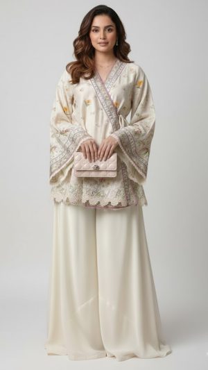 Classic Ivory Printed Co-Ord