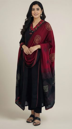 Classic Ethnic Motif Luxury Three-Piece