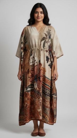 Artisan Charm Drawstring Kaftan