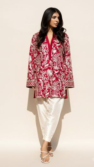 Botanical Charm Statement Kurti Set