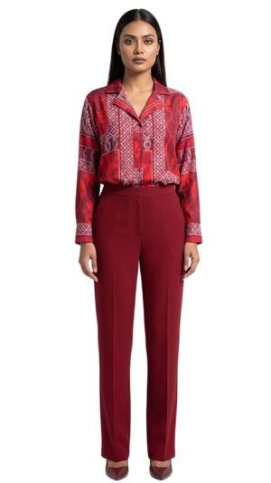 Women’s Printed Button-Down Shirt