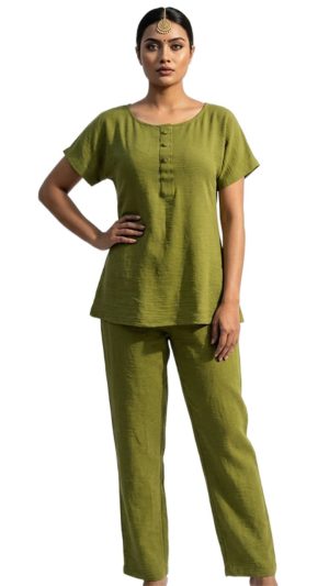 Short Sleeve Top & Pant Co-Ord Set