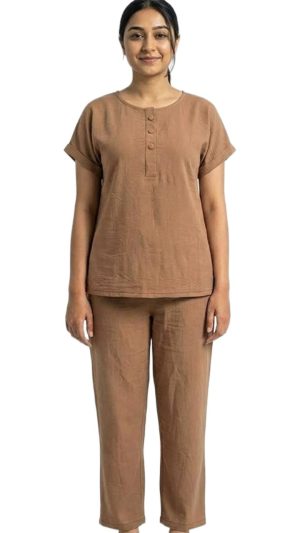 Short Sleeve Top & Pant Co-Ord Set